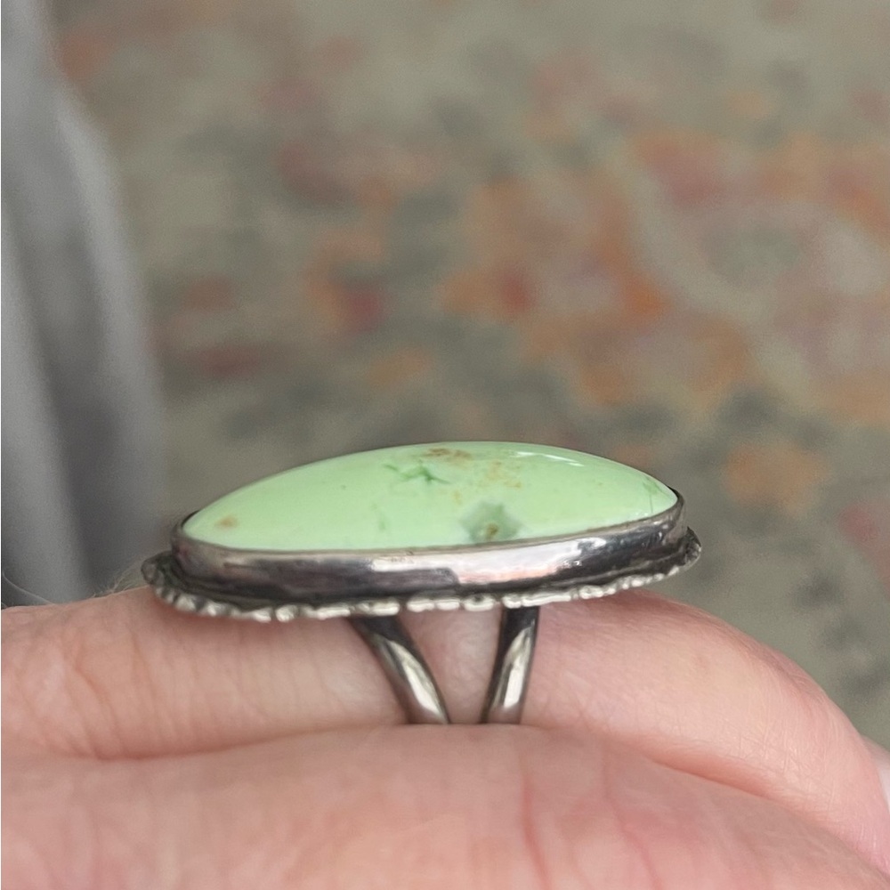 ⚜️Vintage Turquoise Ring Signed by artist size 7 - Picture 2 of 7